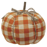 Orange Buffalo Check Pumpkin - Large