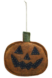 Felt Jack O'Lantern Pumpkin Ornament