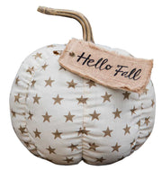 Hello Fall Star Pumpkin
