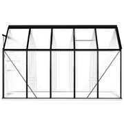 Greenhouse with Base Frame Anthracite Aluminum 63.4 ft