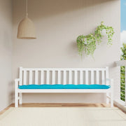 Garden Bench Cushion Turquoise 78.7"x19.7"x2.8" Fabric