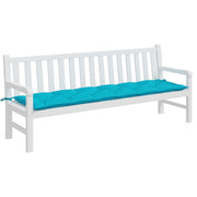Garden Bench Cushion Turquoise 78.7"x19.7"x2.8" Fabric
