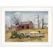 "Hayride" By Billy Jacobs, Ready to Hang Framed Print, White Frame