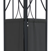 Gazebo with Roof Anthracite 118.1"x118.1"x106.3" Steel