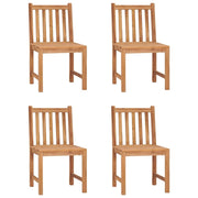 5 Piece Patio Dining Set Solid Teak Wood