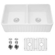 Farmhouse/Apron Front White Ceramic Kitchen Sink