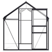 Greenhouse with Base Frame Anthracite Aluminum 51.1 ft