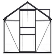 Greenhouse with Base Frame Anthracite Aluminum 75.7 ft