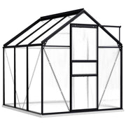 Greenhouse with Base Frame Anthracite Aluminum 38.9 ft