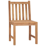 Patio Chairs 2 pcs with Cushions Solid Teak Wood