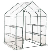 Greenhouse with 8 Shelves 4.7'x4.7'x6.4'