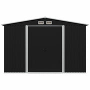 Garden Storage Shed Anthracite Steel 101.2"x80.7"x70.1"