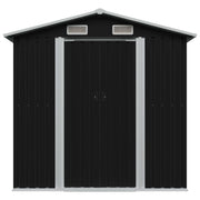 Garden Storage Shed Anthracite Steel 80.3"x52"x73.2"