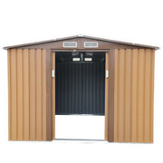 8' x 8'ft Outdoor Storage Shed Kit-Perfect to Store Patio Furniture, Garden Tools Bike Accessories, Beach Chairs and Lawn Mower XH