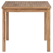 Patio Table 31.5"x31.5"x30.3" Solid Teak Wood