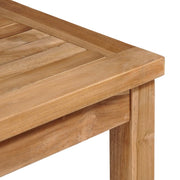 Patio Table 31.5"x31.5"x30.3" Solid Teak Wood