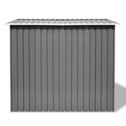 Garden Storage Shed Gray Metal 101.2"x80.7"x70.1"