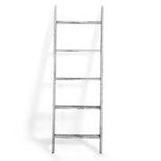 Farmhouse 4.5ft Wall Leaning Wood Blanket Quilt Storage Ladder - Vintage White