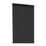 Garden Log Storage Shed Galvanized Steel 64.2"x32.7"x60.6" Anthracite