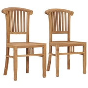 Patio Chairs 2 pcs Solid Teak Wood