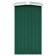 Log Storage Shed Galvanized Steel 67.7"x35.8"x60.6" Green