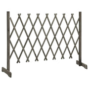 Garden Trellis Fence Gray 59.1"x31.5" Solid Firwood