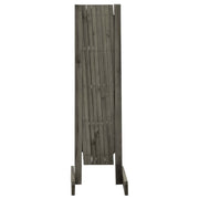 Garden Trellis Fence Gray 59.1"x31.5" Solid Firwood