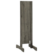 Garden Trellis Fence Gray 59.1"x31.5" Solid Firwood