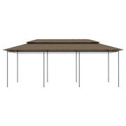 Gazebo 236.2"x117.3"x106.3" Taupe 0.6 oz/ft