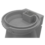 Grey Granite 65 Gallon Plastic Urn Rain Barrel with Planter Top