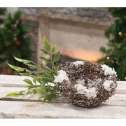 Snowy Sparkle Bird Nest