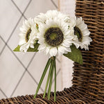 White Sunflowers Bouquet