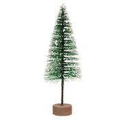 Snowy Bottle Brush Tree - 8"