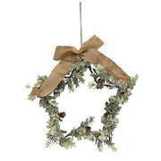 Holiday Ombre Boxwood Star Wreath