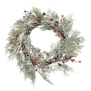 Snowy Cypress & Sugar Berry Wreath