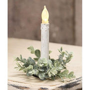 Frosted Boxwood Candle Ring