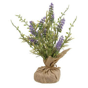 Purple Tabletop Wildflowers with Burlap Base