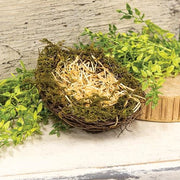 Mossy Vine Bird Nest - 6"