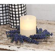 Blue Astilbe Candle Ring - 3"