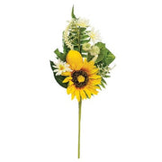 Lemon Sunflower & Daisy Spray - 18"