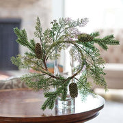 Mossy Glen Pine & Cedar Candle Ring - 6.5"