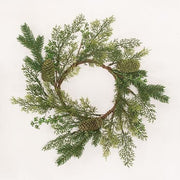 Mossy Glen Pine & Cedar Candle Ring - 6.5"