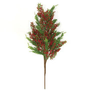 Merry Red Berries & Cedar Spray - 30"