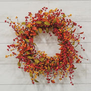 Bountiful Berries & Leaves Wreath - 24"