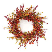 Bountiful Berries & Leaves Wreath - 24"