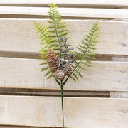 Winter Berry Pinecone & Fern Pick  (2 Count Assortment)