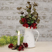 Red Flower & Eucalyptus Bush - 18"L