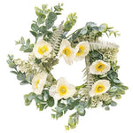 Alabaster Poppy Candle Ring - 4.5"