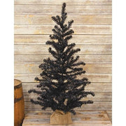 Black Tree with Burlap Base - 4ft