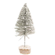 Flocked Bottle Brush Tree - Small